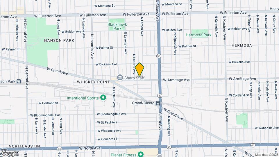 4876 W Armitage Ave Mapa y Detalles de la Ubicación
