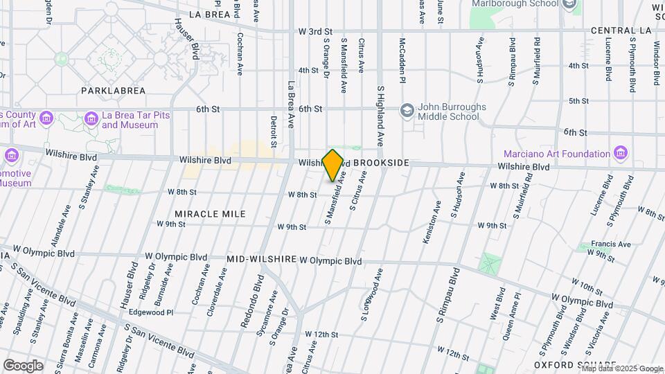 741 S Mansfield Ave Map and Location Details