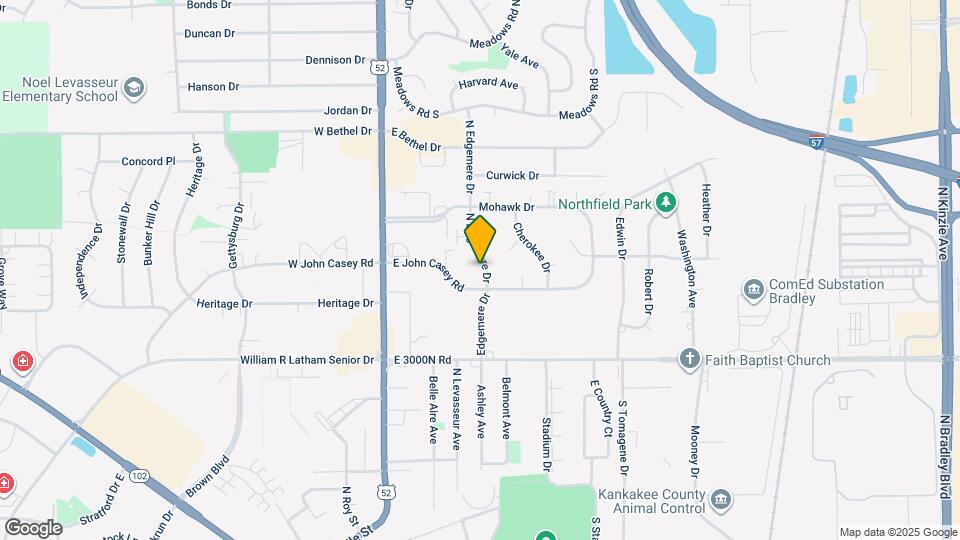 627 N Edgemere Dr Map and Location Details
