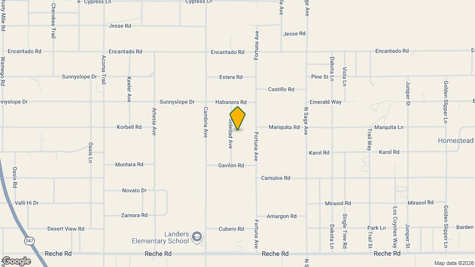 1381 Soledad Ave Map and Location Details