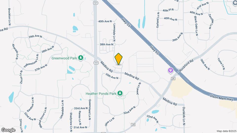 3635 Lawndale Ln N Map and Location Details