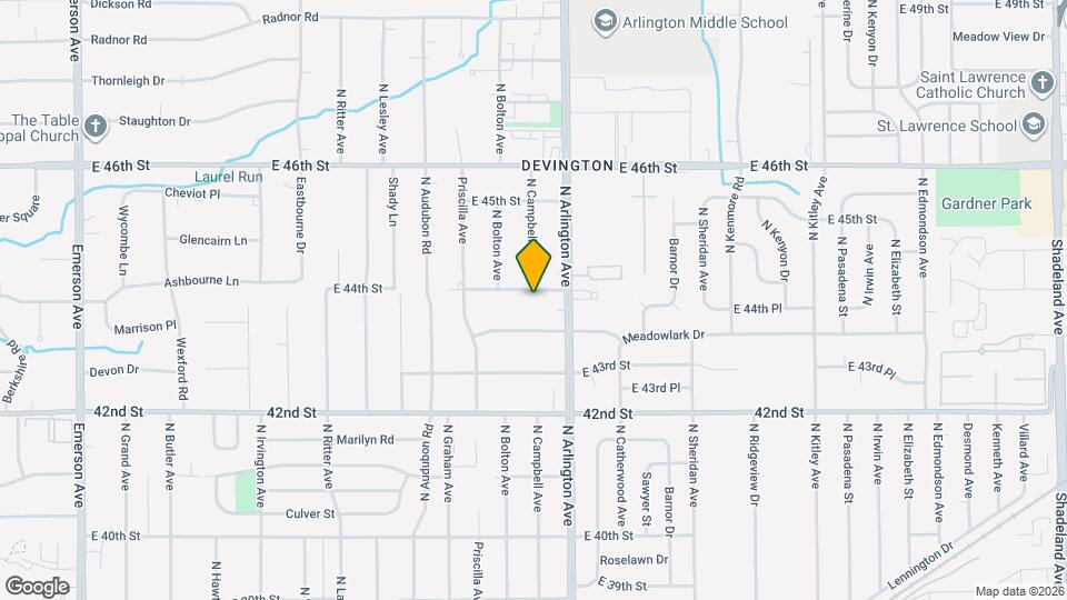 5907 E 44th St Mapa y Detalles de la Ubicación