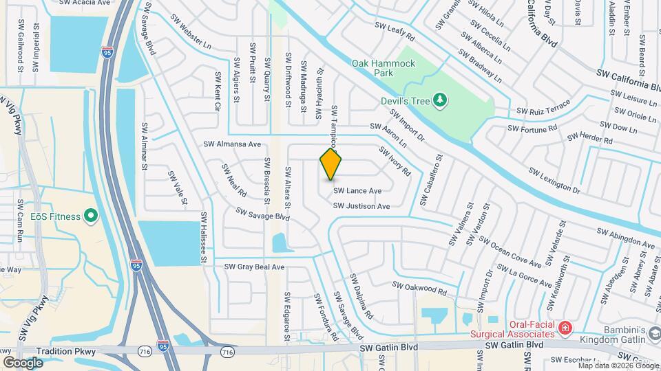 2290 SW Tampico St Map and Location Details