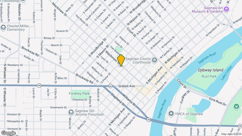 909 Mackinaw St Mapa y Detalles de la Ubicación