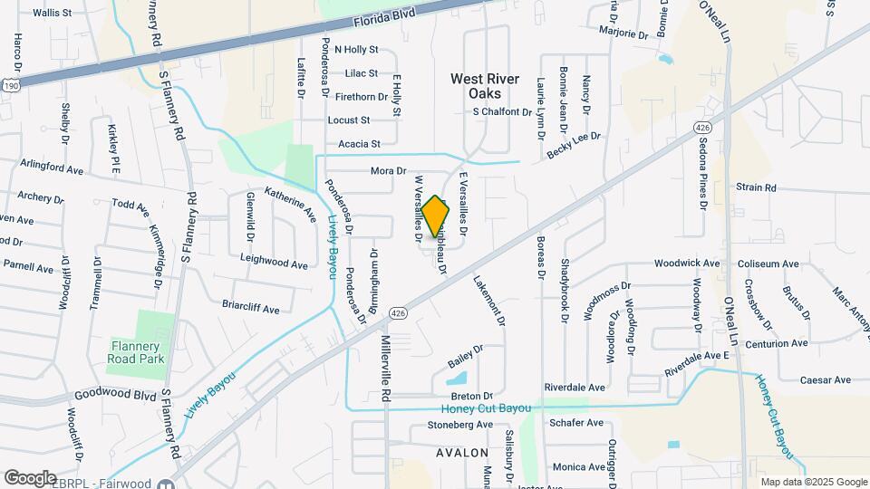 858 Fountainbleau Dr Map and Location Details