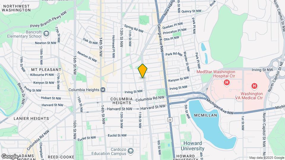 1005 Kenyon St NW Map and Location Details