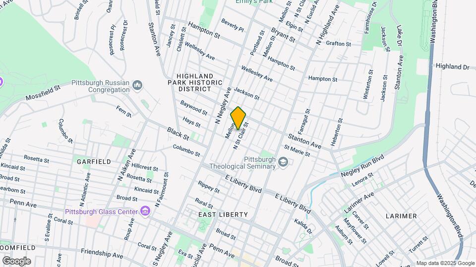 711 N St Clair St Mapa y Detalles de la Ubicación