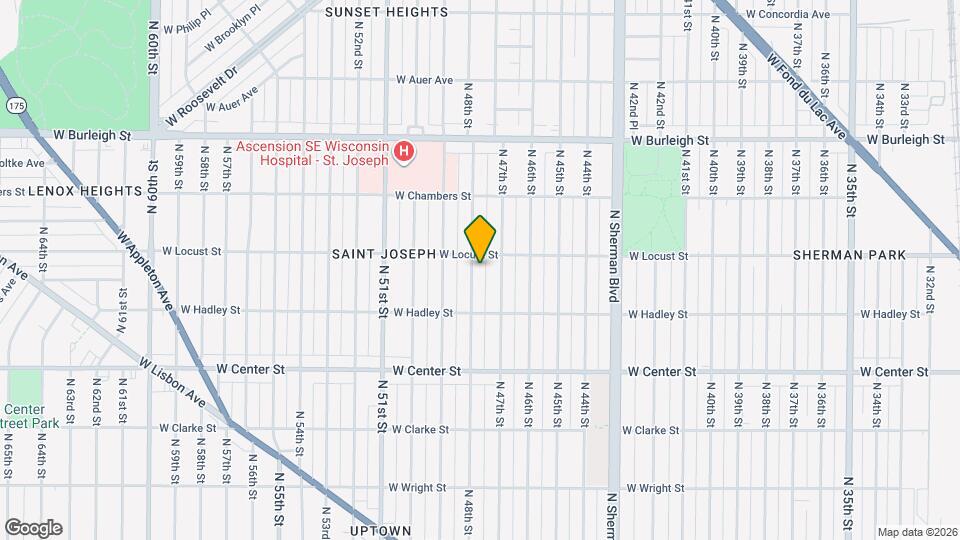 2862 N 48th St Map and Location Details