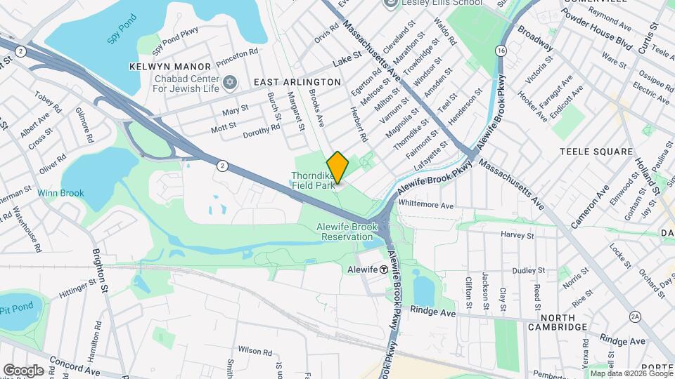 155 Thorndike St, Unit 155 Thorndike St. #2 Map and Location Details