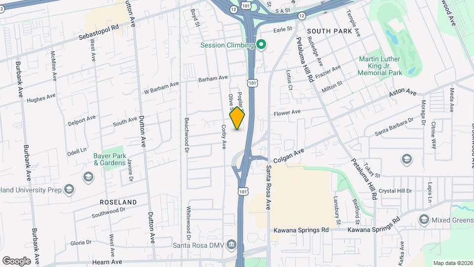 1426 Olive St Map and Location Details