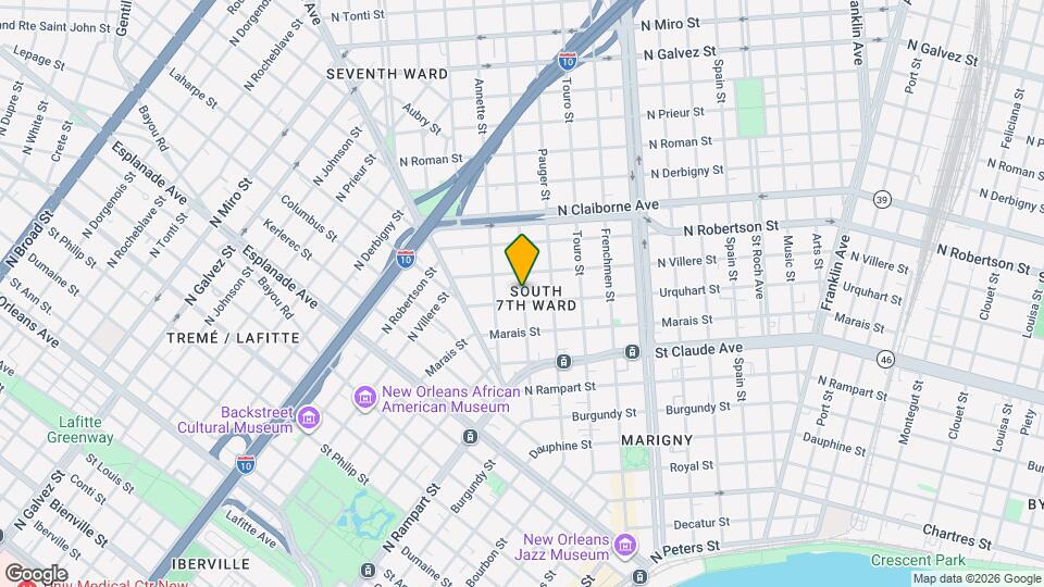 1356 Saint Anthony St, Unit 1358 St Anthony St Map and Location Details