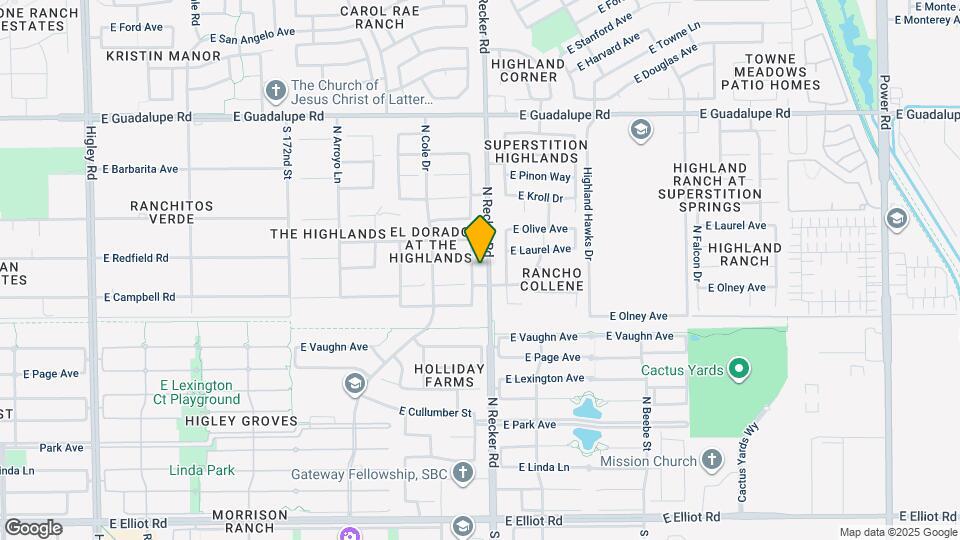 481 N Joshua Tree Ln Map and Location Details