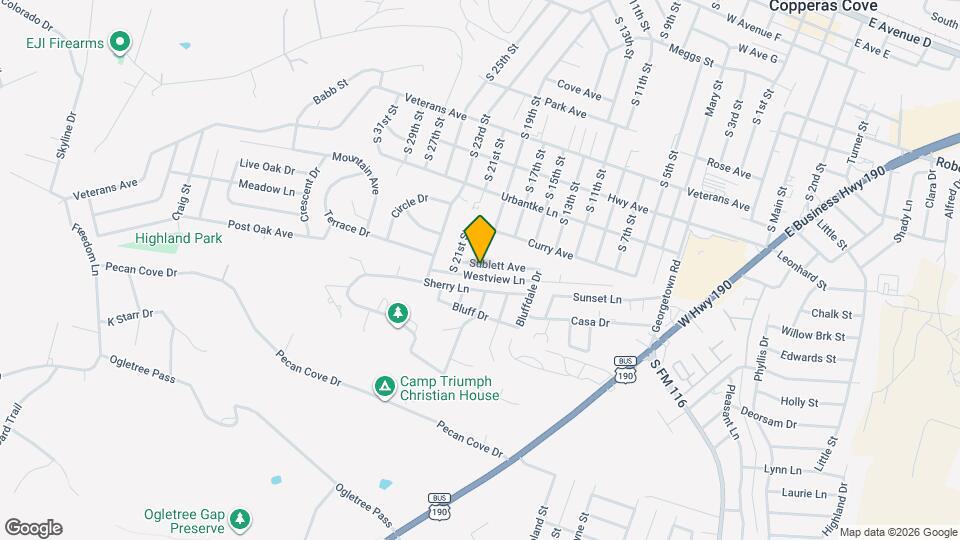 1201 Sublett Ave Map and Location Details