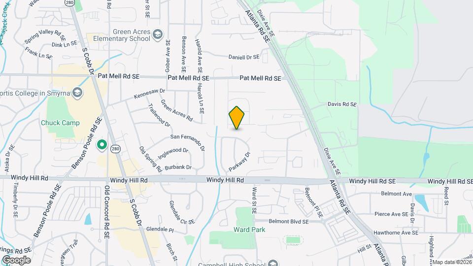 831 Parkway Dr, Unit 1st FL Map and Location Details