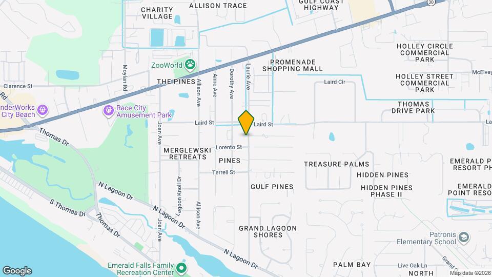 2526 Laurie Ave Map and Location Details