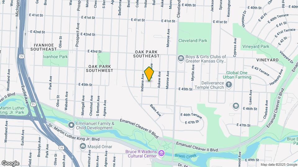 4438 Bales Ave Map and Location Details