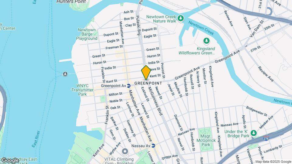 193 Greenpoint Ave Mapa y Detalles de la Ubicación