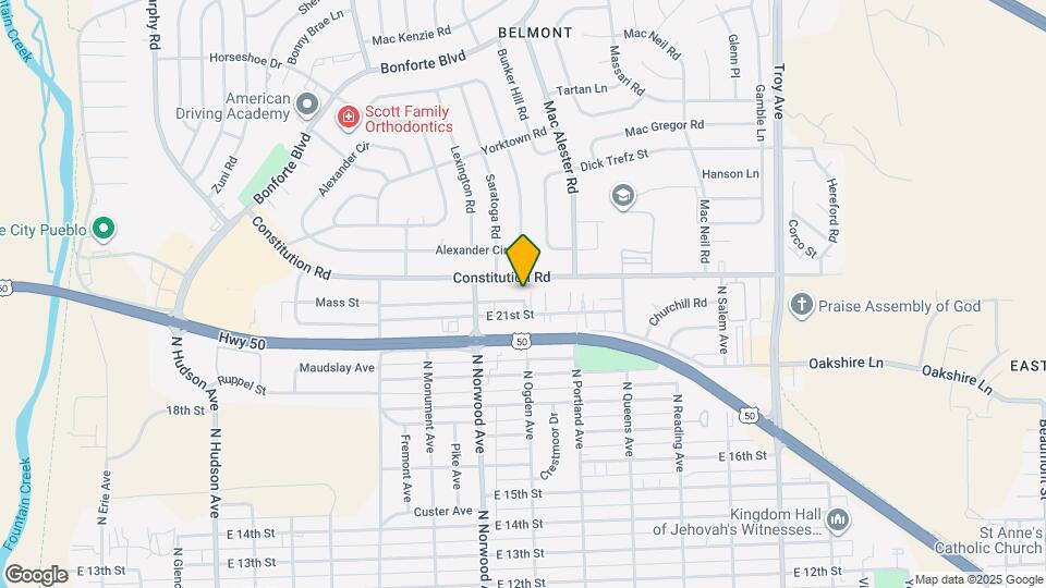 1433 Anita St Map and Location Details