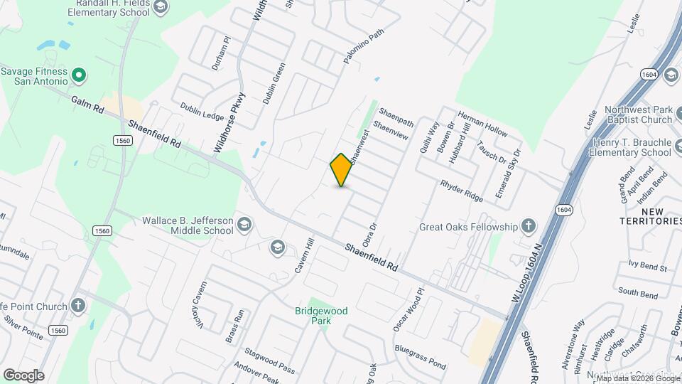 10726 S Shaenridge Map and Location Details