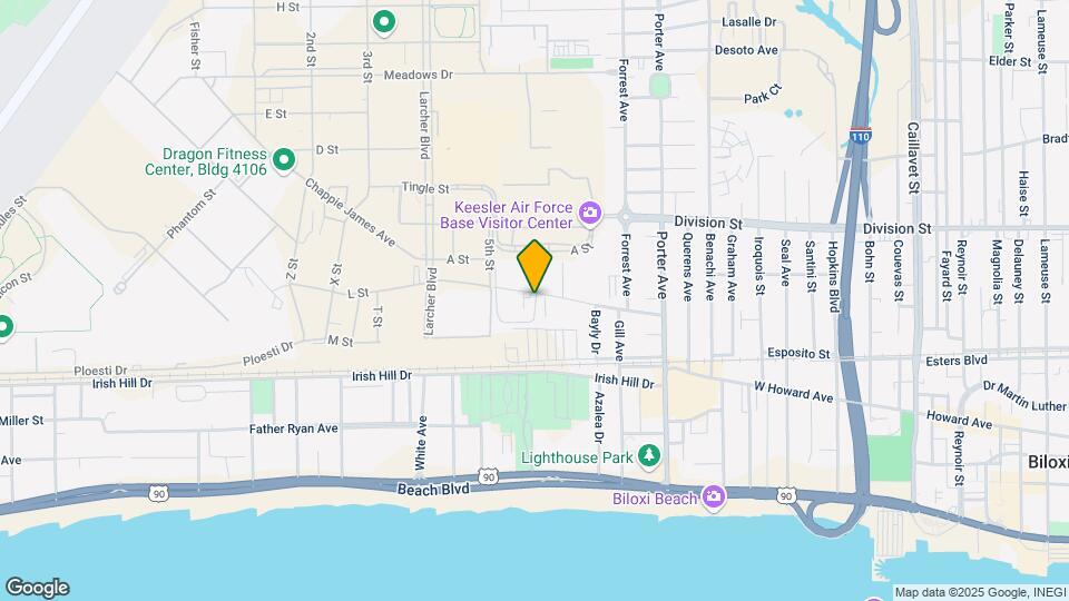 Biloxi Oaks Apartments Map and Location Details