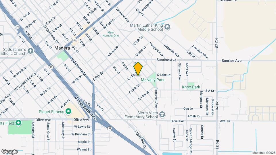 711 S B St Map and Location Details