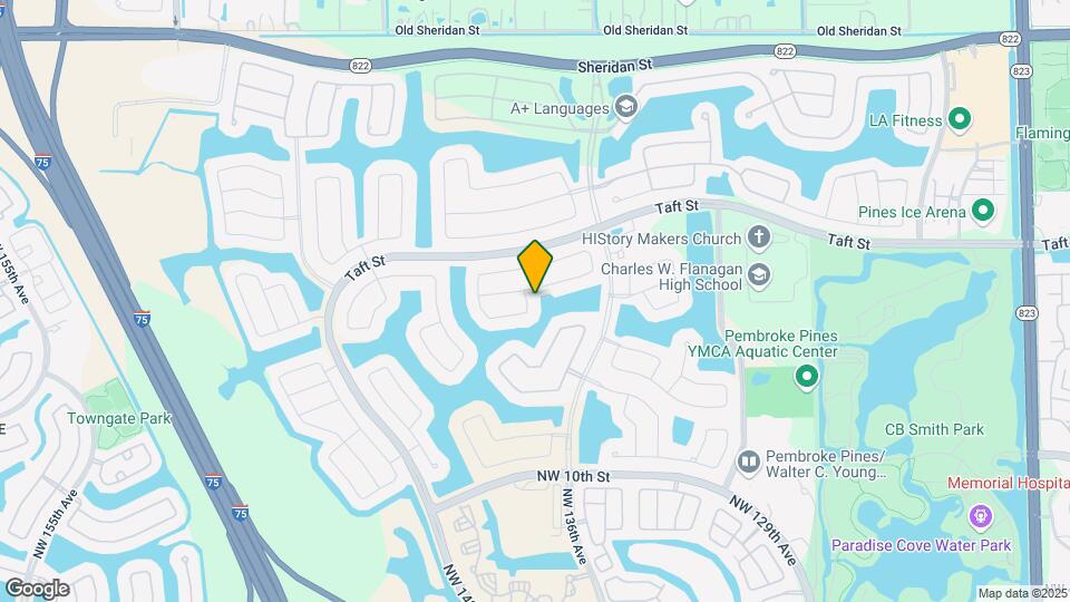 1421 NW 138th Way Map and Location Details
