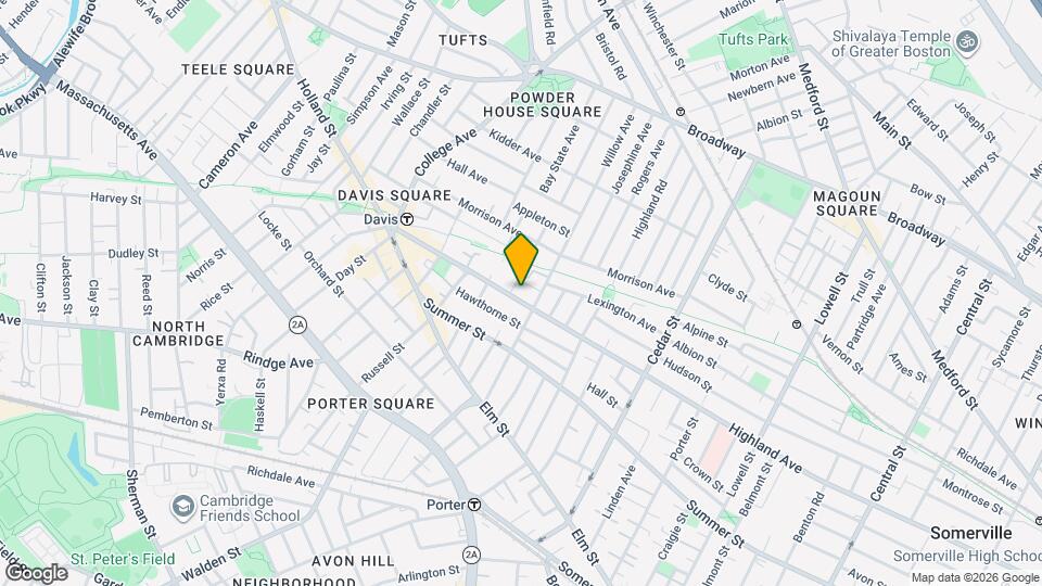 357 Highland Ave Map and Location Details