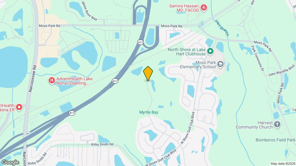 9423 Myrtle Creek Ln Map and Location Details