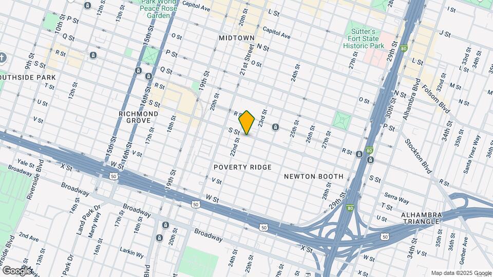 2212 S St Map and Location Details