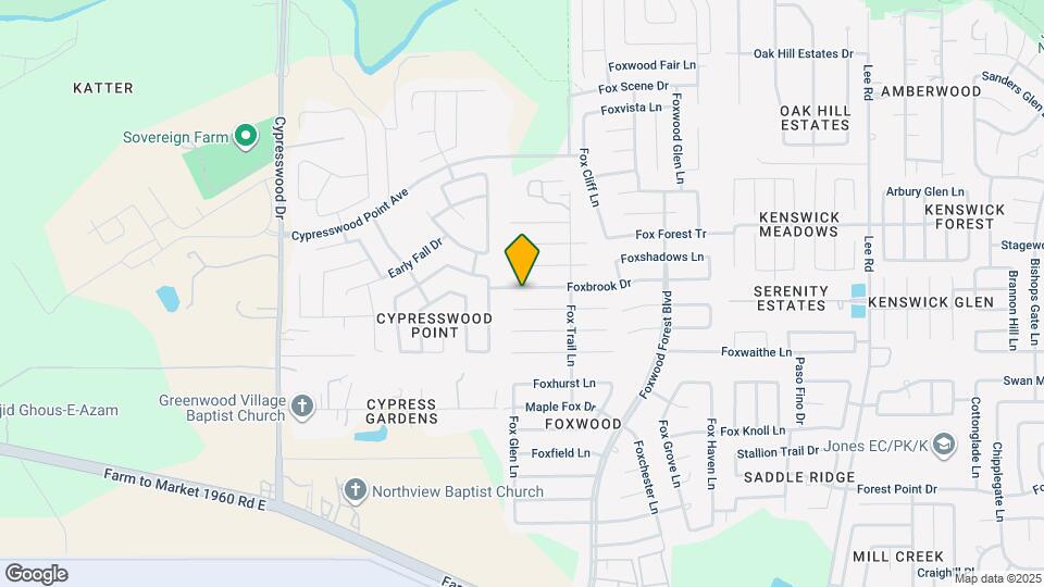 6918 Foxbrook Dr Mapa y Detalles de la Ubicación