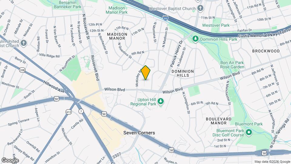 857 N Manchester St Map and Location Details