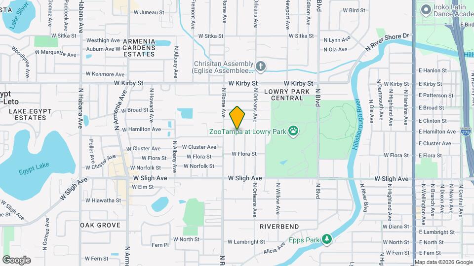 1508 W Hamilton Ave Mapa y Detalles de la Ubicación