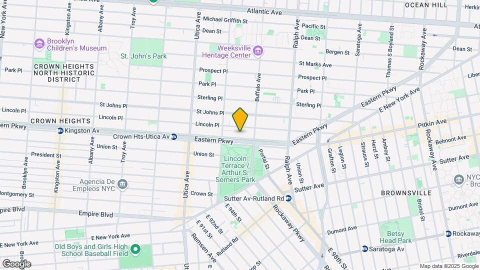 1261 Eastern Pkwy Map and Location Details