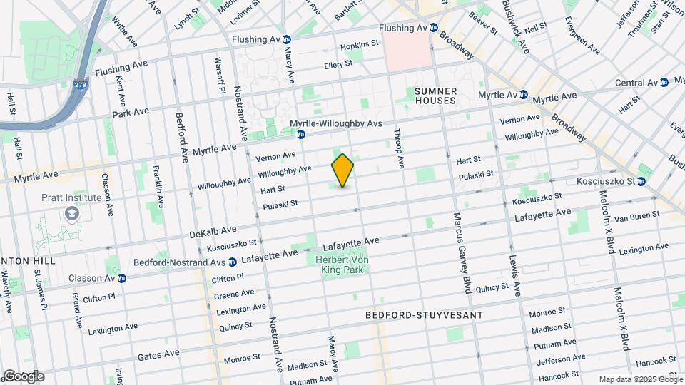 115 Pulaski St Map and Location Details