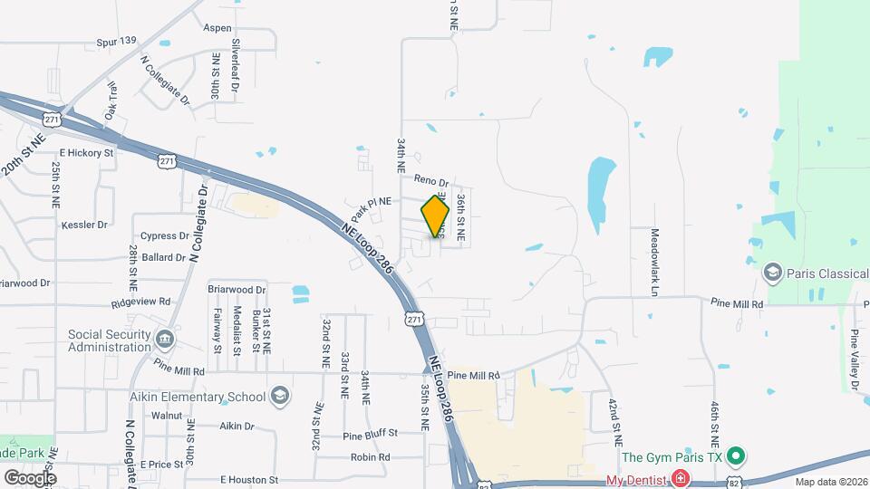 1107 35th St NE Map and Location Details