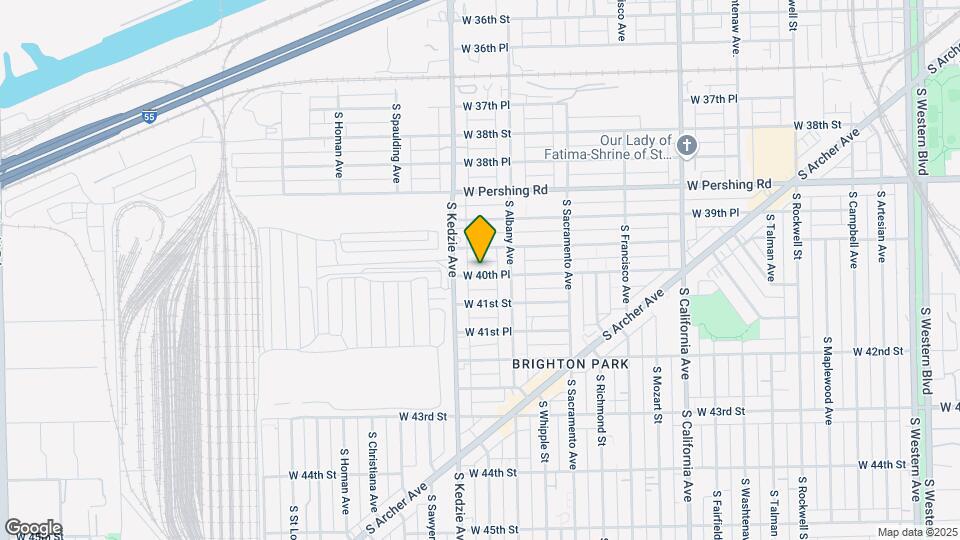 3130 W 40th Pl, Unit 1st floor Map and Location Details