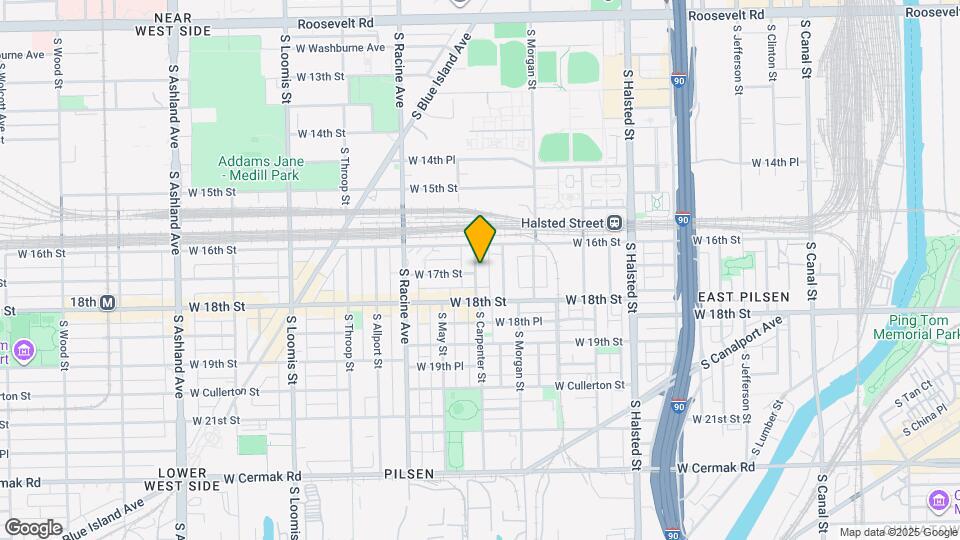 1627 S Carpenter St Mapa y Detalles de la Ubicación