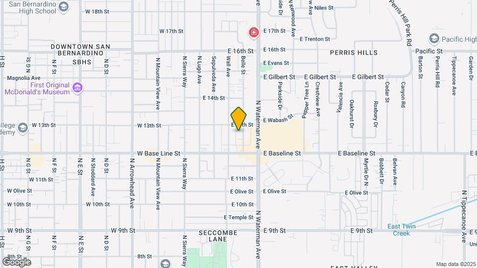 1260 Belle St Mapa y Detalles de la Ubicación