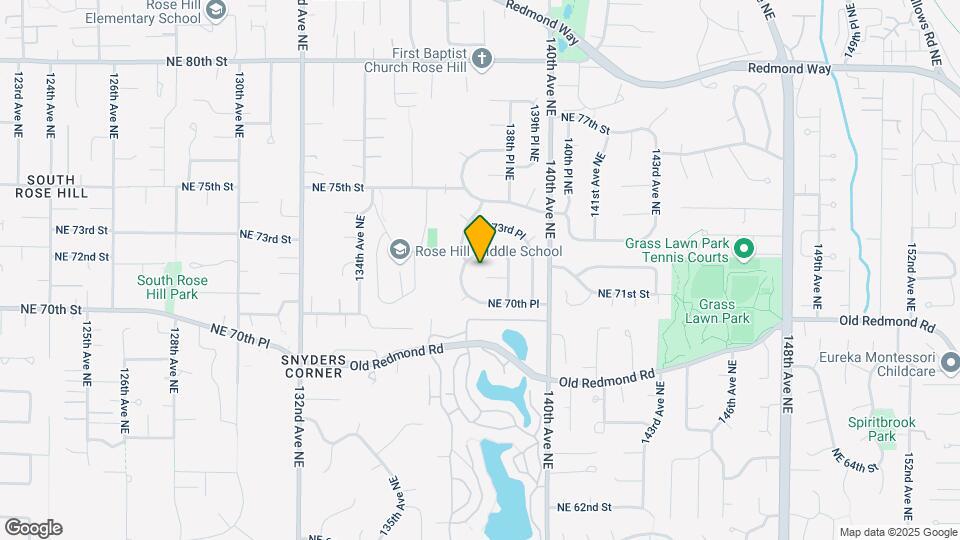 13720 NE 71st Pl Map and Location Details