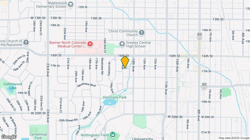 1708 15th Ave, Unit B Map and Location Details