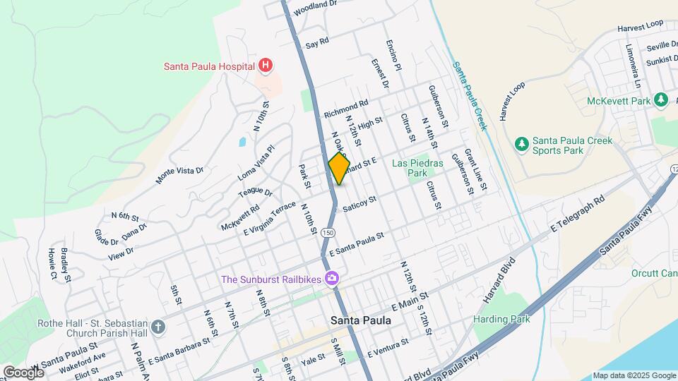 427 Ojai Rd Map and Location Details