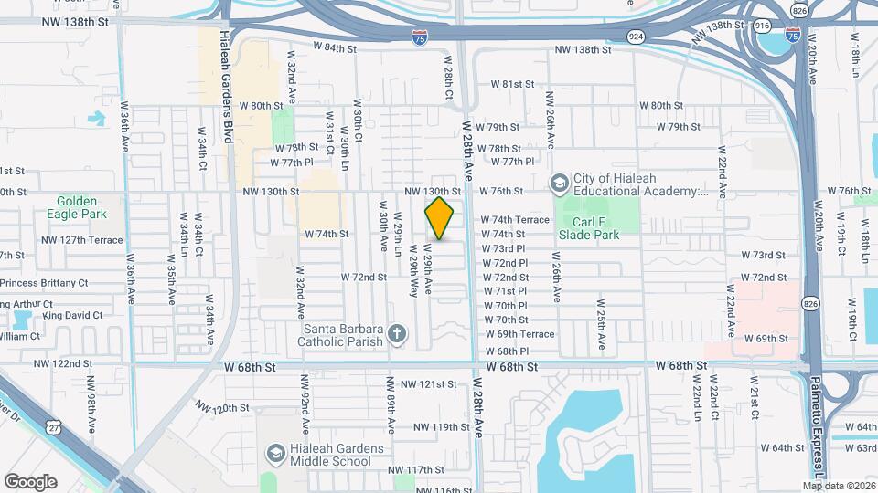 2884 W 73rd Terrace Mapa y Detalles de la Ubicación