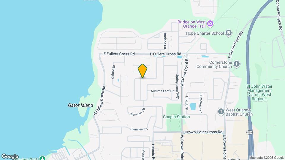 1529 Spring Ridge Cir Map and Location Details