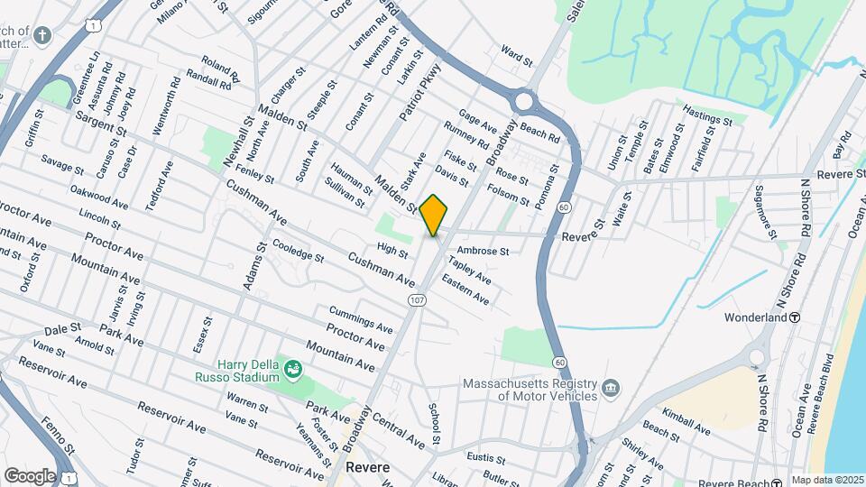 12 Malden St, Unit #1 Map and Location Details