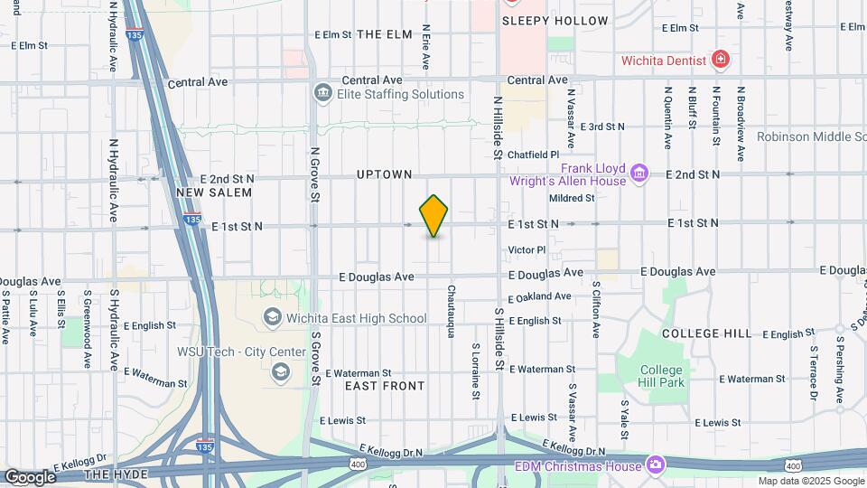 128 N Erie St Map and Location Details