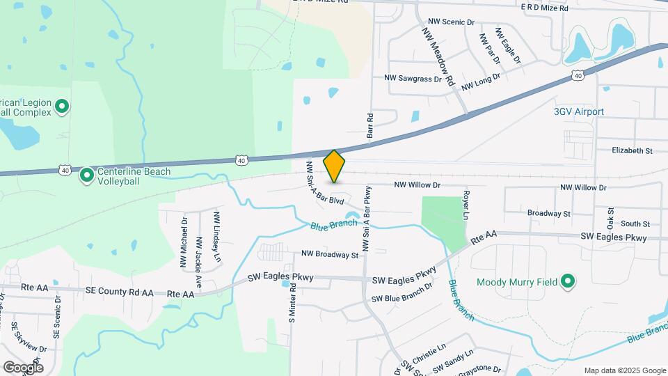 1317 NW Willow Dr Map and Location Details