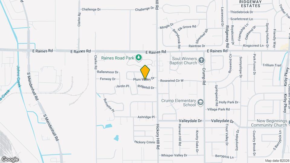 5855 Plum Valley Dr Mapa y Detalles de la Ubicación