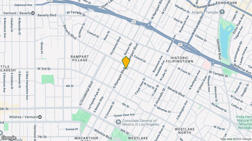 118 S Rampart Blvd Mapa y Detalles de la Ubicación