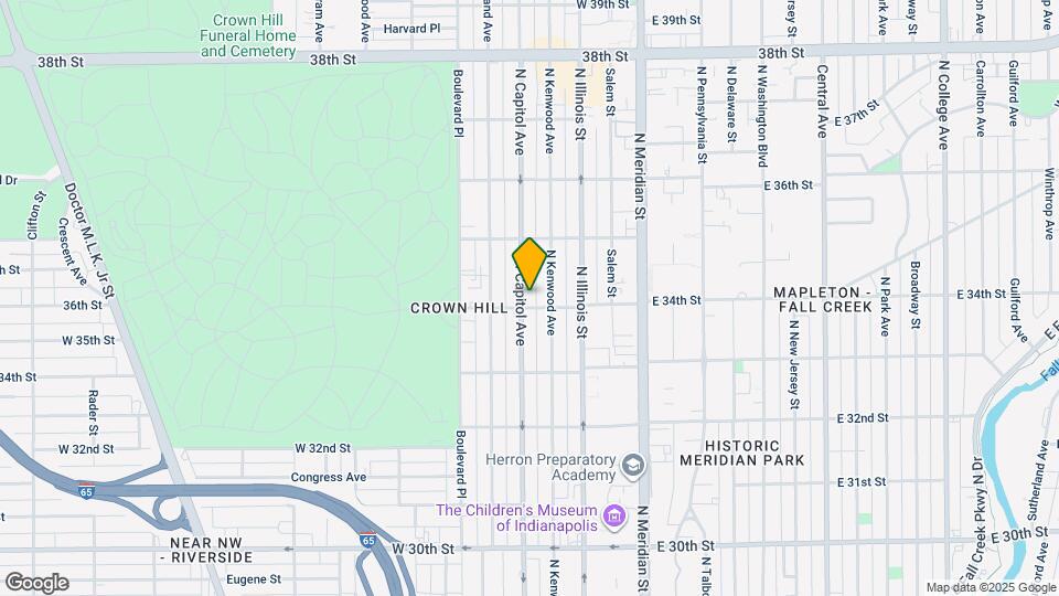 3411 N Capitol Ave Map and Location Details