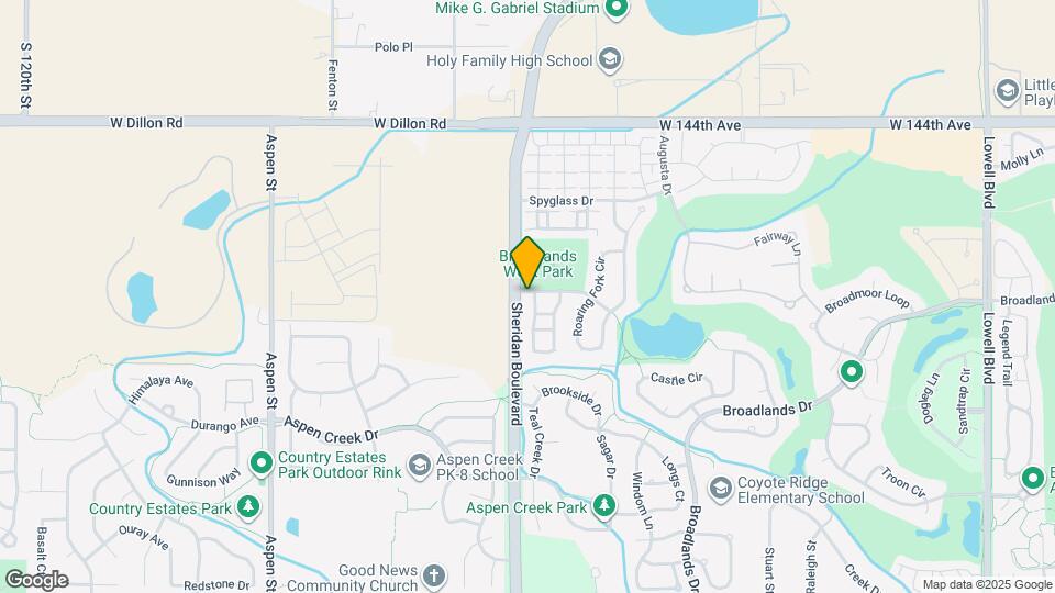 14011 Blue River Trl Mapa y Detalles de la Ubicación